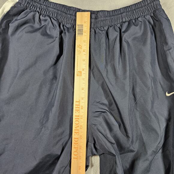 Nike Windbreaker Track Pants Size XL Blue Ankle Zip Y2K Athleisure Gym Logo - Picture 13 of 16